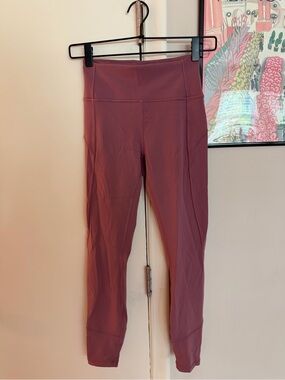 lululemon High-Rise Leggings in Dusty Rose